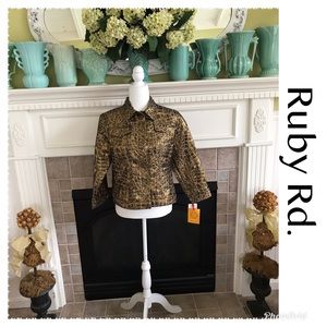 Ruby Rd. NWT Metallic jacket size 10